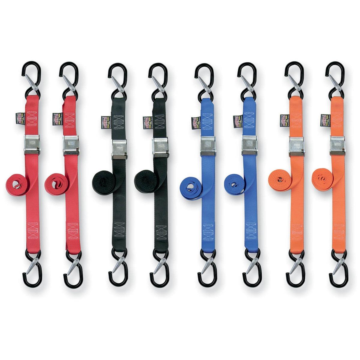 1 1/2in. Cam-Buckle with Safety Latch Hooks - Orange