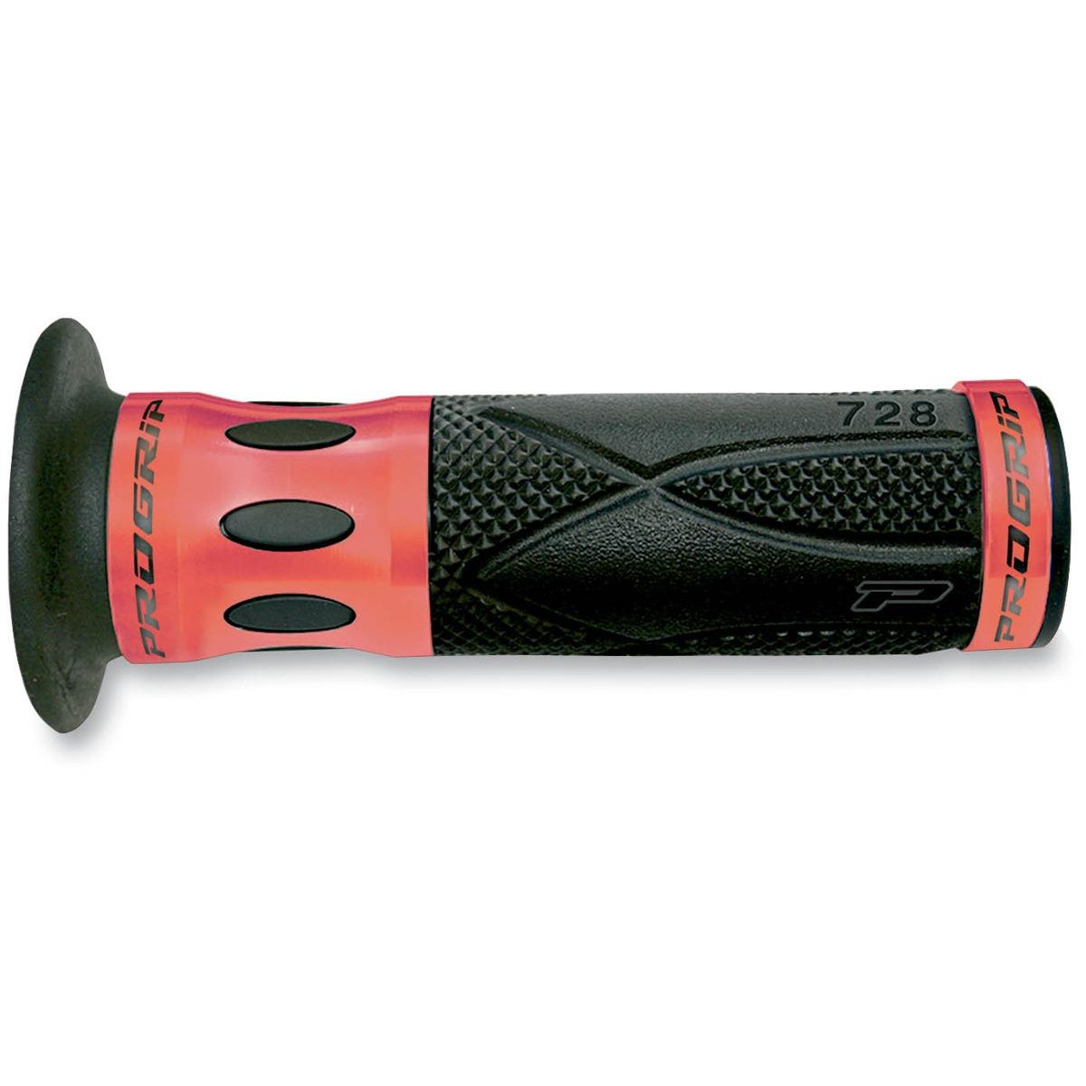 728 Anodized Road/Scooter Grips - Red/Black