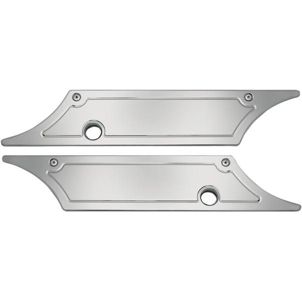 Saddlebag Latch Covers - Chrome - Smooth