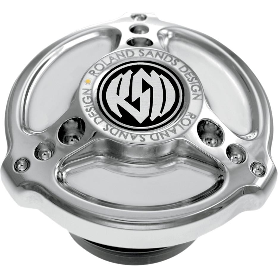 Replacement Fuel Gauge Cap Without LED Fuel Light - Tracker - Chrome