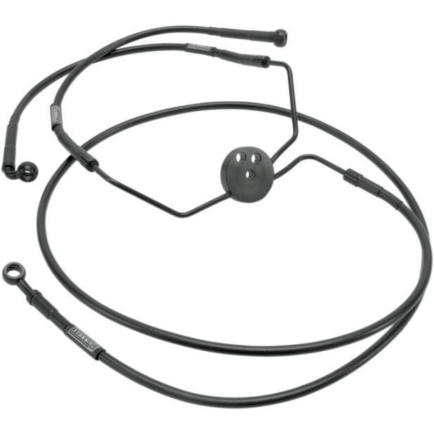 Braided Front Brake Line Kit - Lowers Only - Black