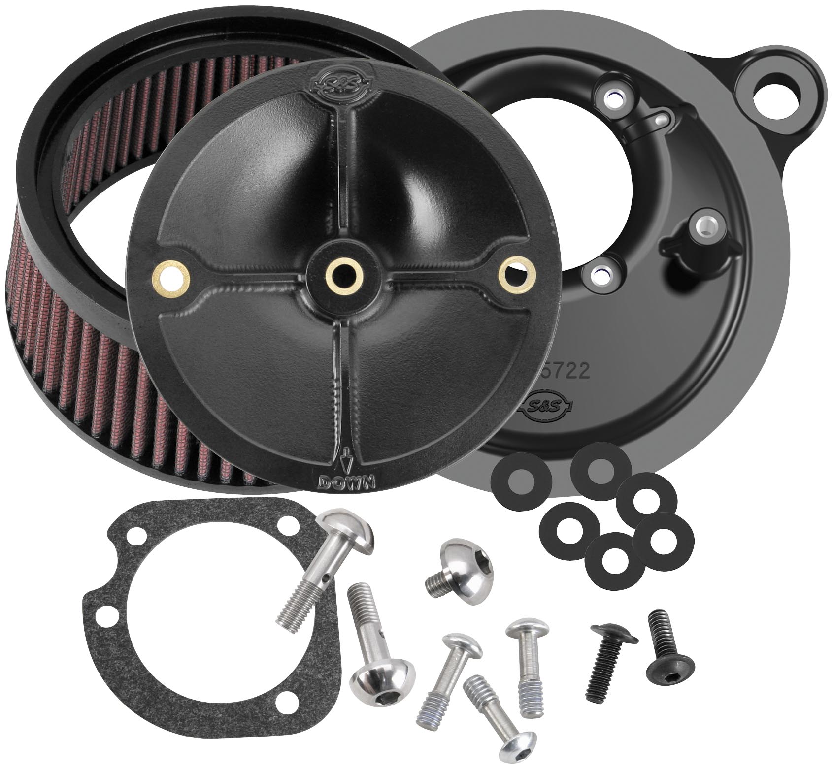 Stealth Air Cleaner Kit for S&S Super E & G Carbs