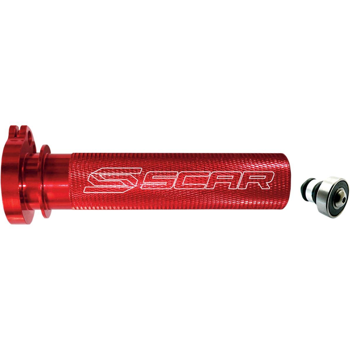 Aluminum Throttle Tube with Bearing - Red