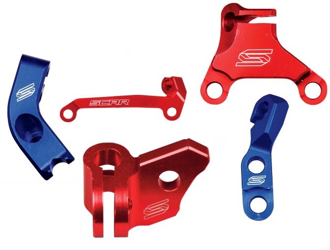 Motocross Clutch Cable Guide - Red