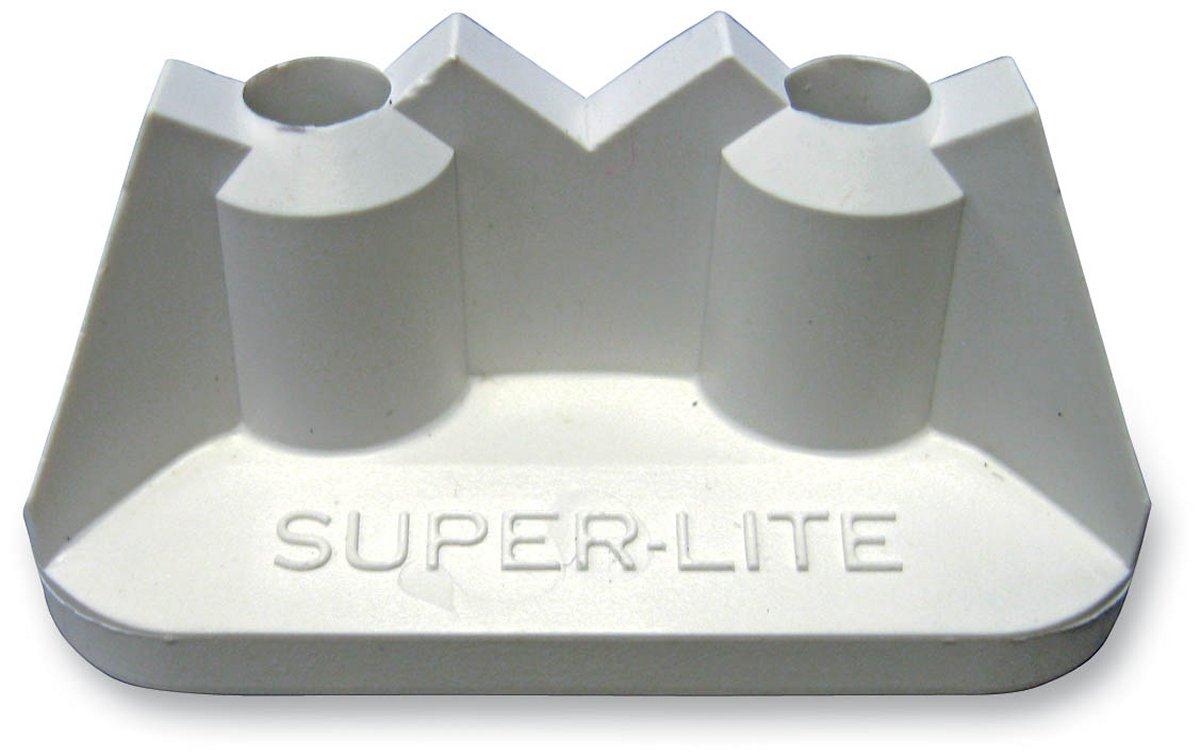 Super-Lite Pro Series Double Backer Plates - White - .50in.