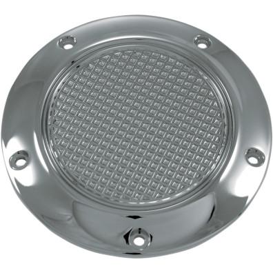 Derby Cover - Cross Cut - Chrome