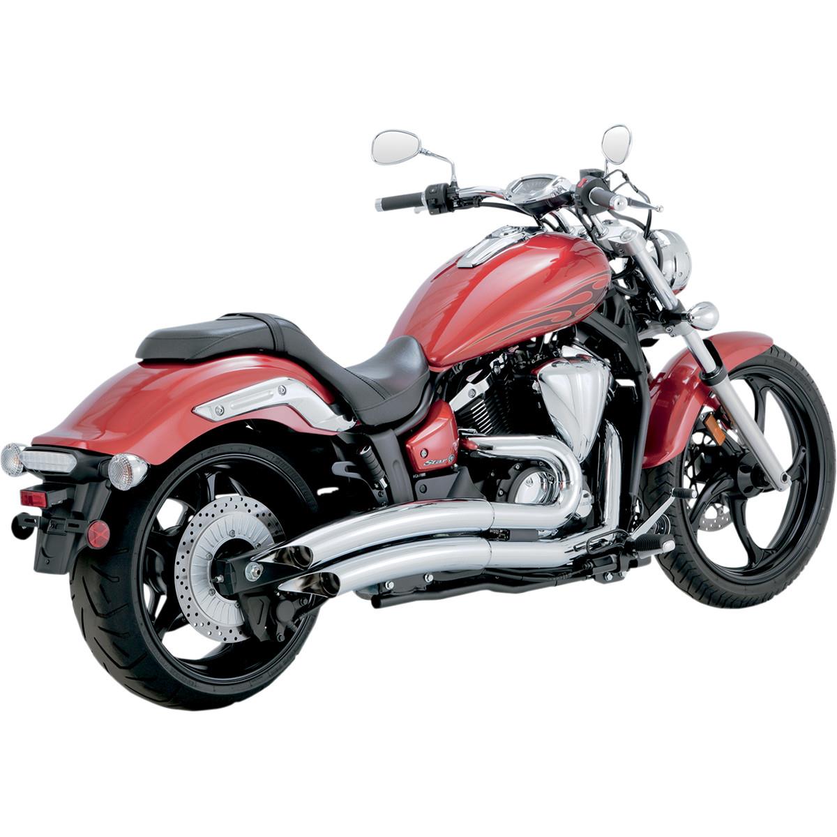 Big Radius 2-Into-2 Exhaust System - Chrome