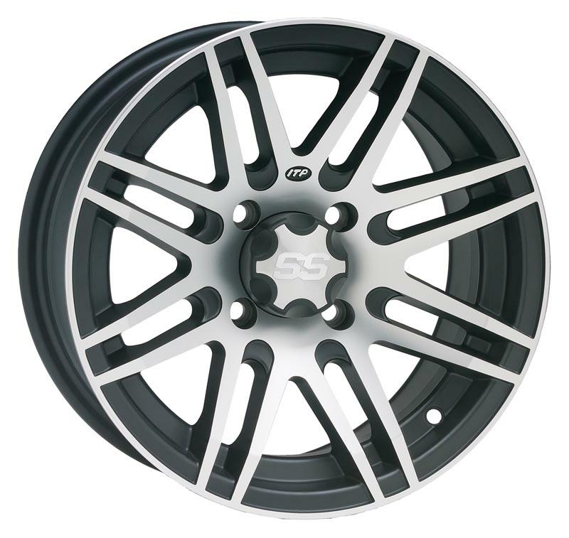 SS316 Wheel - 12x7 - 5+2 Offset - 4/115 - Black/Machined