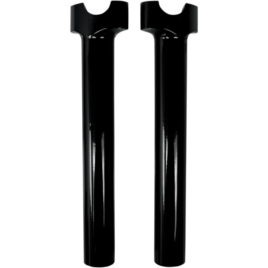 1-1/4in. Straight Buffalo Risers - 10in. - Black