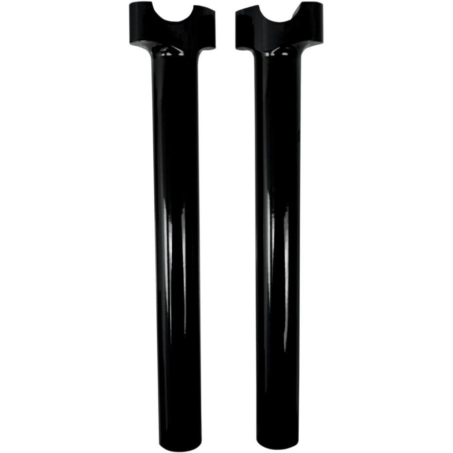 1-1/4in. Straight Buffalo Risers - 12in. - Black