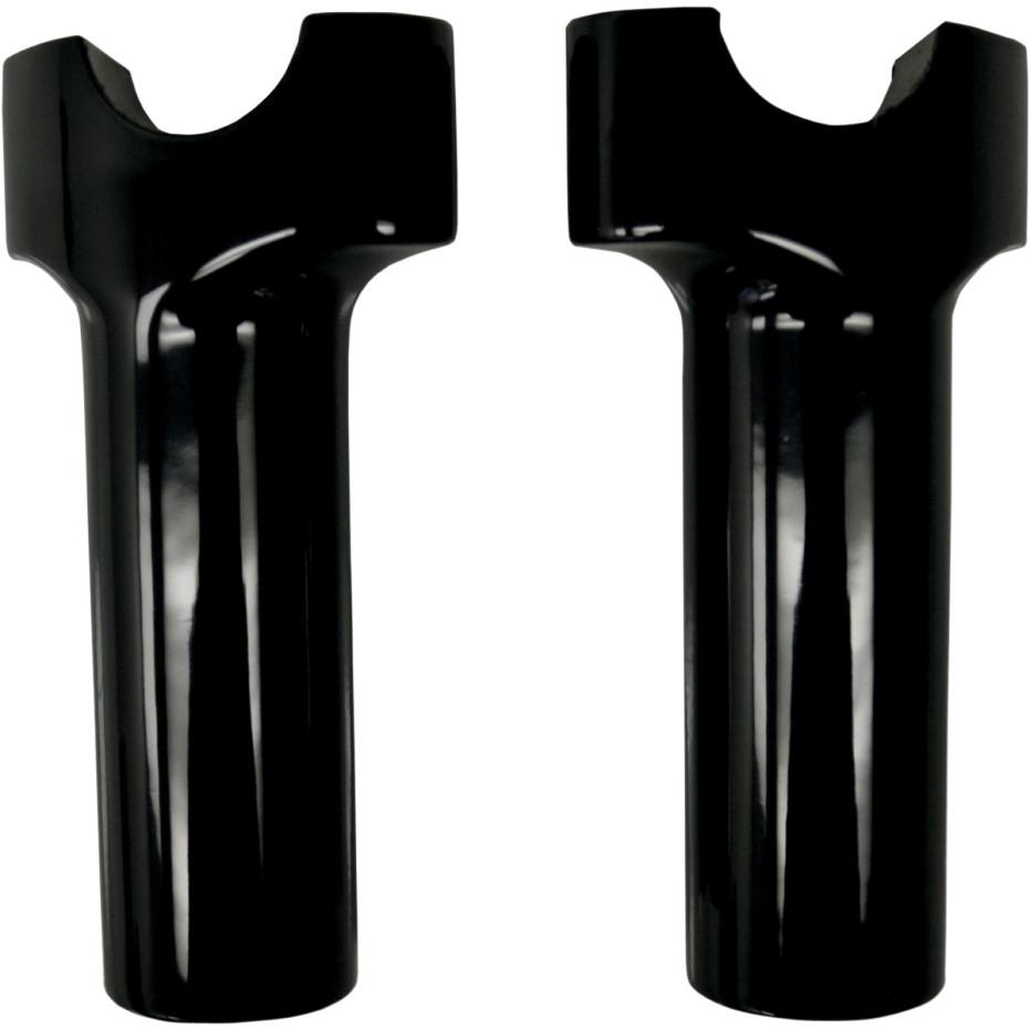 1-1/4in. Straight Buffalo Risers - 4in. - Black