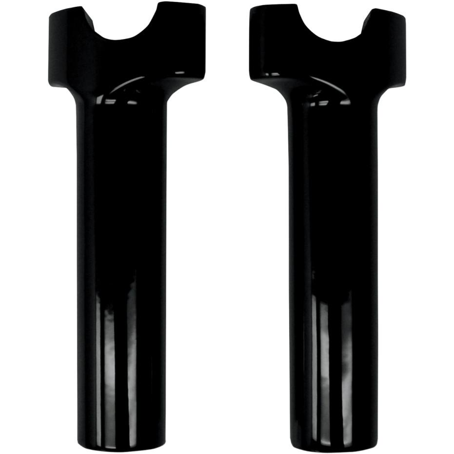 1-1/4in. Straight Buffalo Risers - 6in. - Black