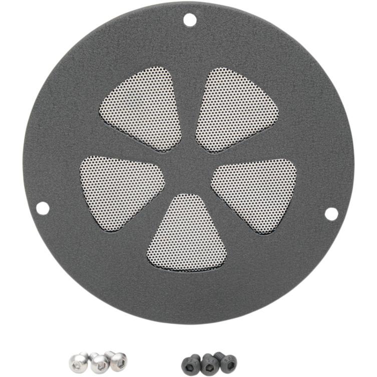 Accent Style Derby Cover - 5 Spoke - Wrinkle Black