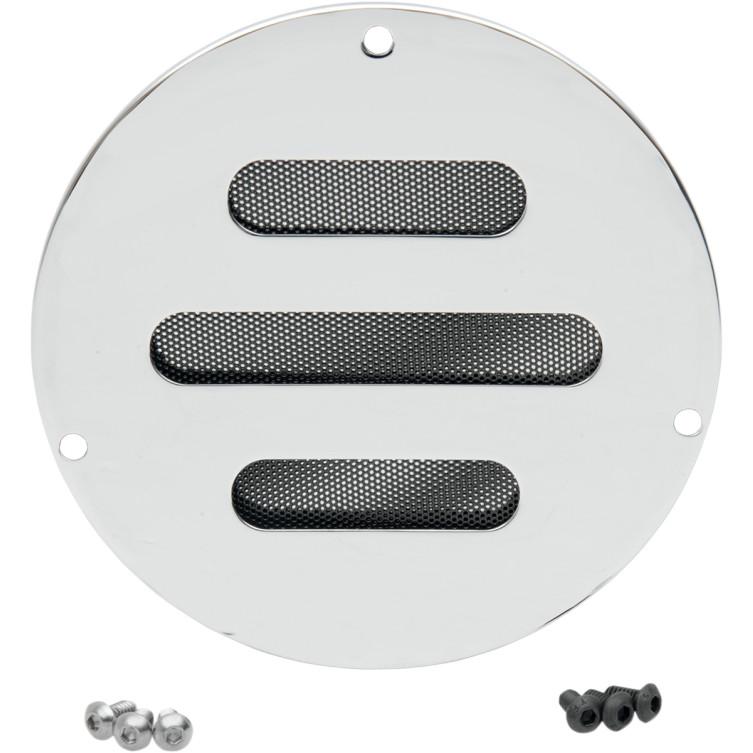 Accent Style Derby Cover - Slotted - Chrome