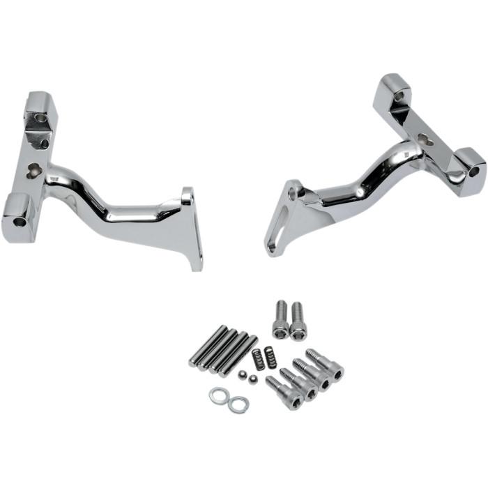Raised Passenger Floorboard Mounts - Chrome
