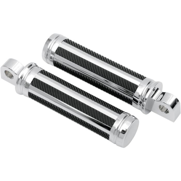 Razor Male Mount Footpegs - Chrome