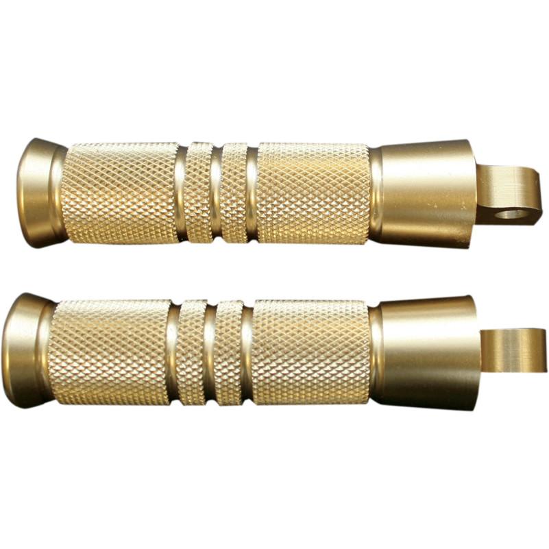 Male-Mount Footpegs - Knurled/Grooved