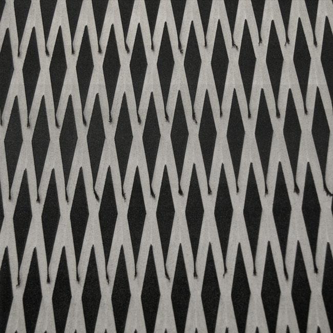 Ride Mat Material - Diamond Groove - Gray/Black