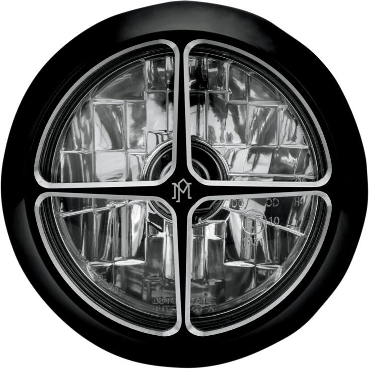 Crossbar 5 3/4in. Visions Headlight - Contrast Cut