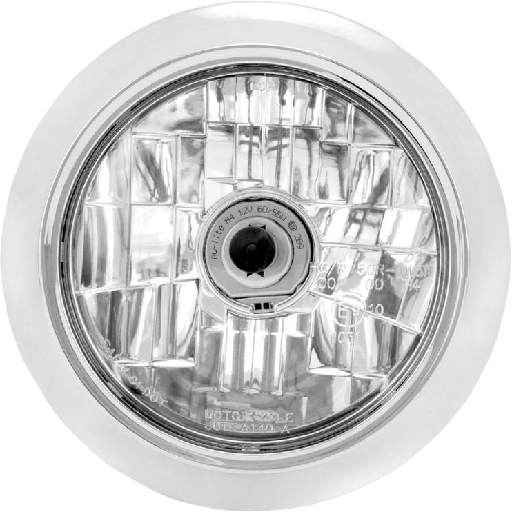 Clean 5 3/4in. Visions Headlight - Chrome