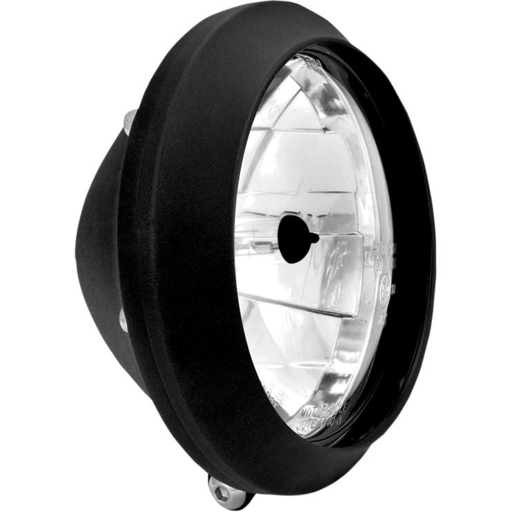 Clean 5 3/4in. Visions Headlight - Black Ops