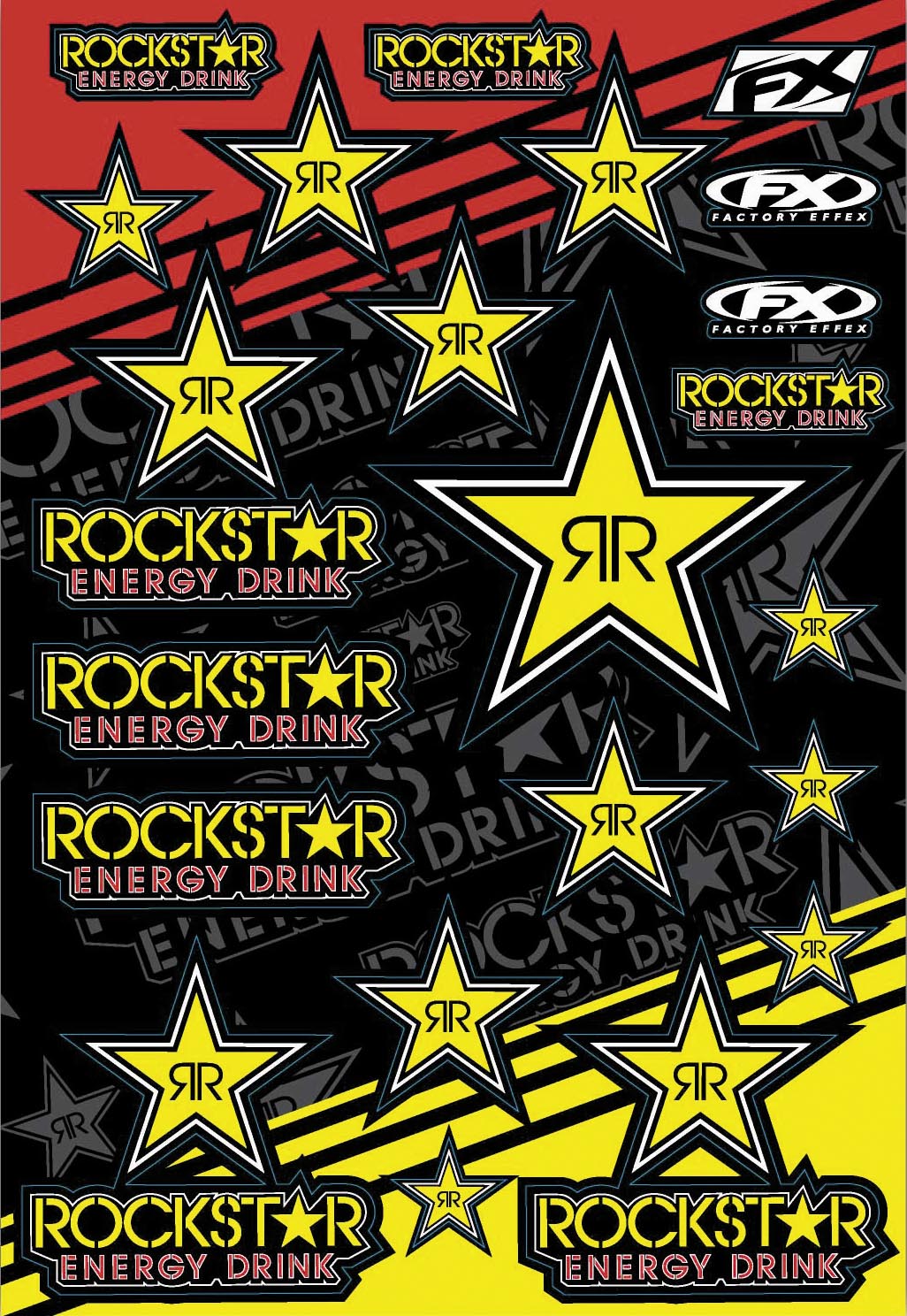 Rockstar Gold Reflective Sticker Kit