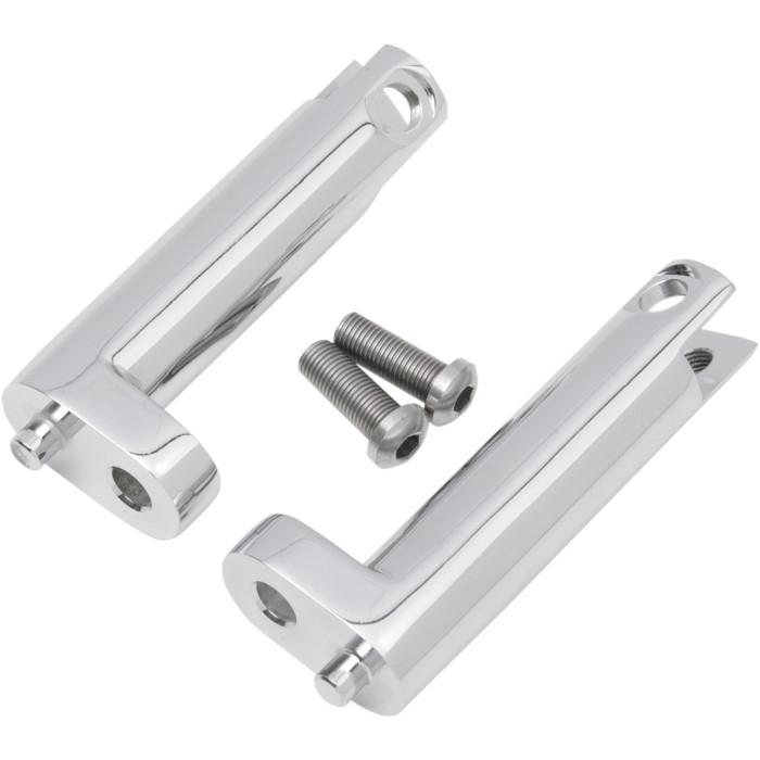 Passenger Footpeg Mounts - Chrome