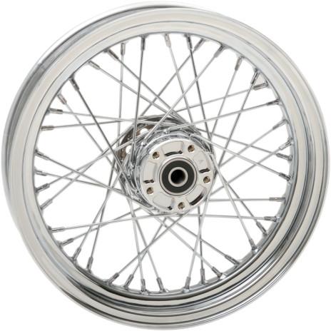 Laced 40 Spoke Front Wheel - 16x3 - Chrome