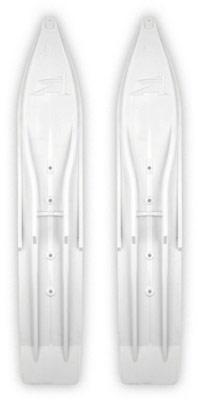 8in. Powder Hound Ski Bottoms with Black Loop - White