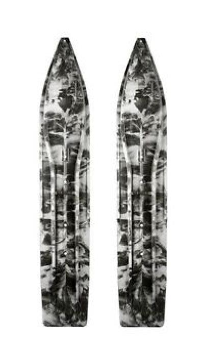 Powder Hound Ski Bottoms with Black Loop - Black/White Swirl
