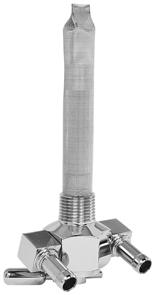 Designer Power-Flo Petcocks - Dual Outlet - Aluminum