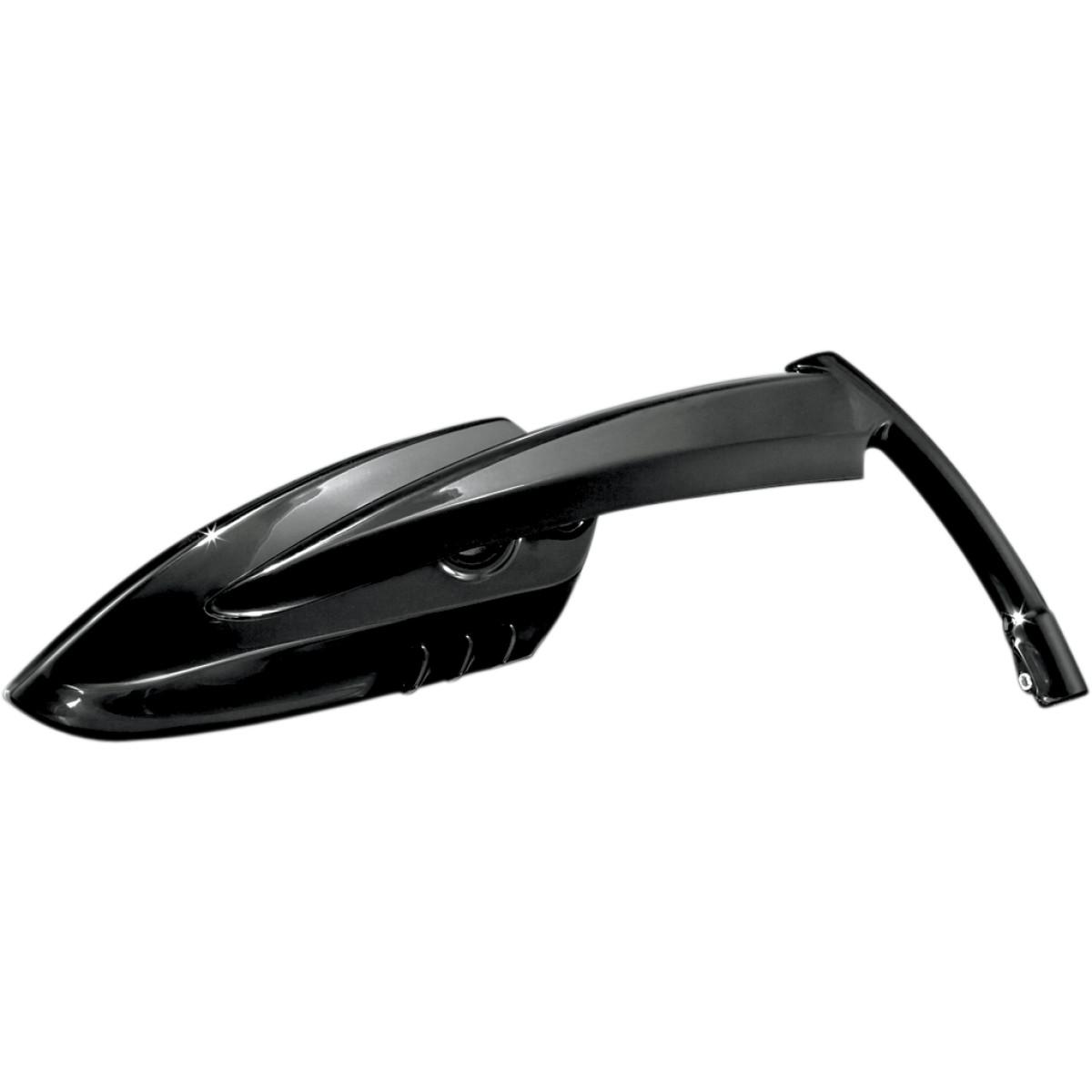 Gloss Black Scythe Mirror