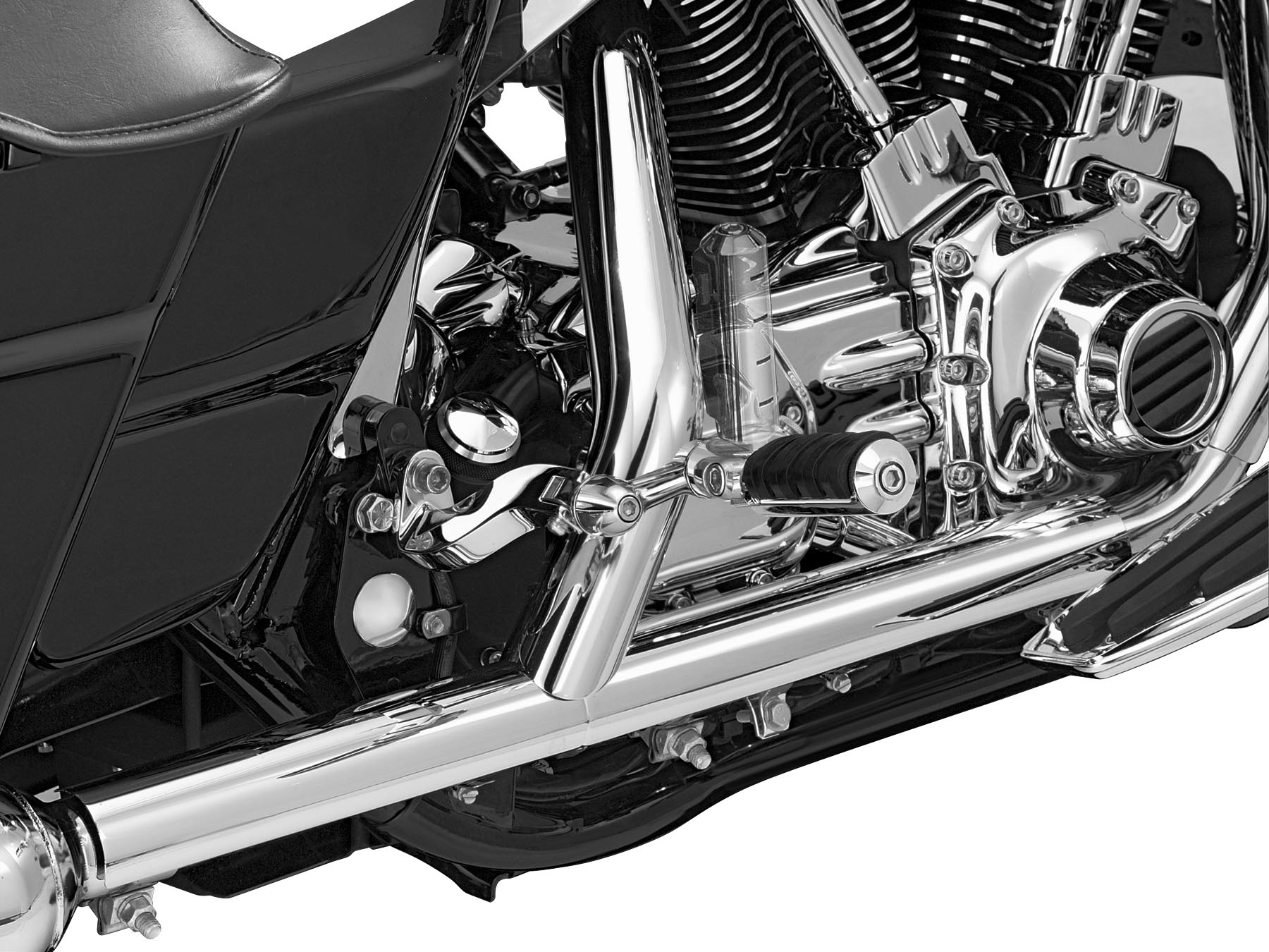 4in. Adjustable Lockable Offset for Kuryakyn Cruise Peg Mounts or Mounting Clevises