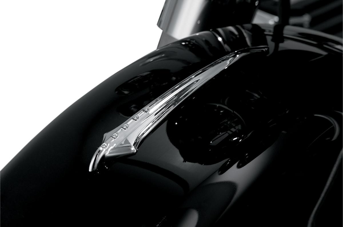 Spear Front Fender Chrome Accent