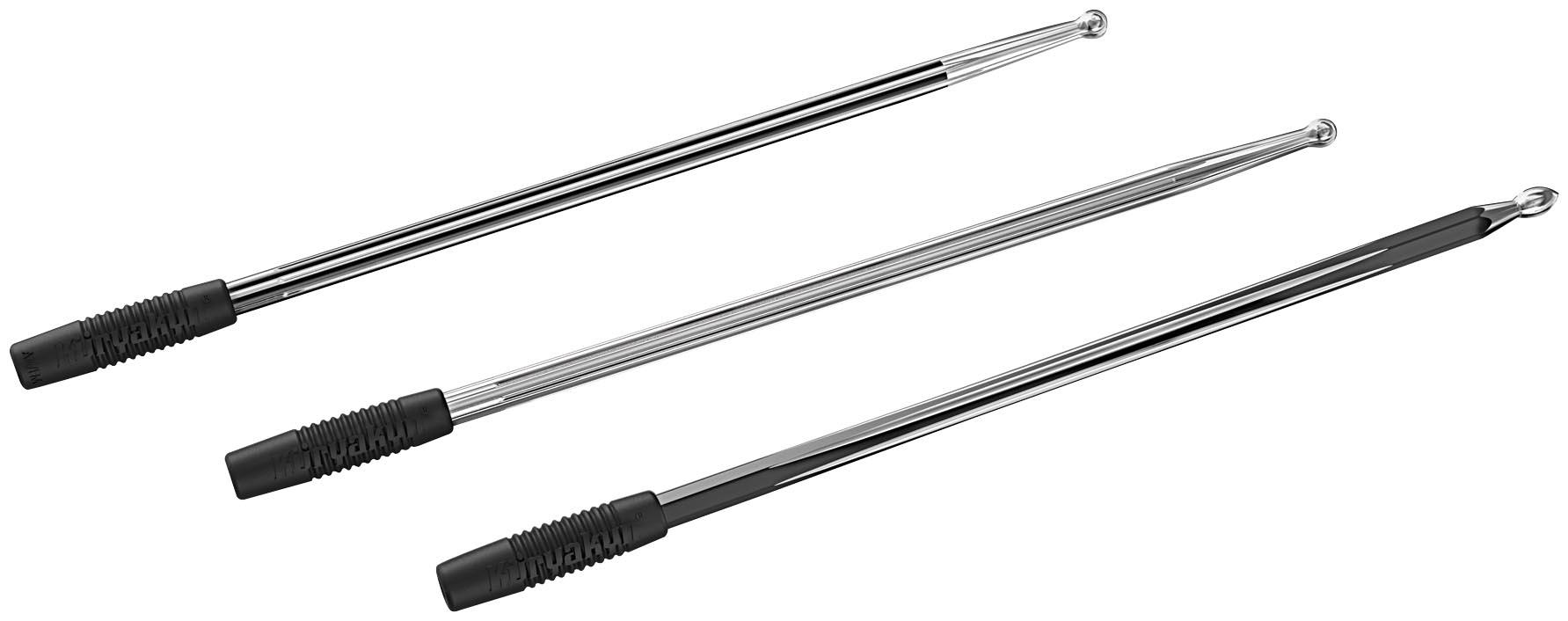 Antenna - Round/Grooved - Chrome