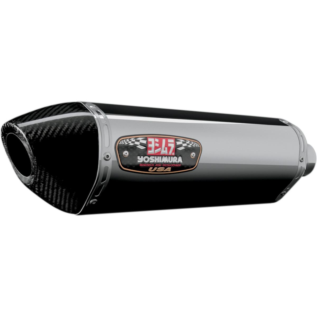 R-77 Race Series Full System - Stainless Steel Muffler - Carbon Fiber End Cap