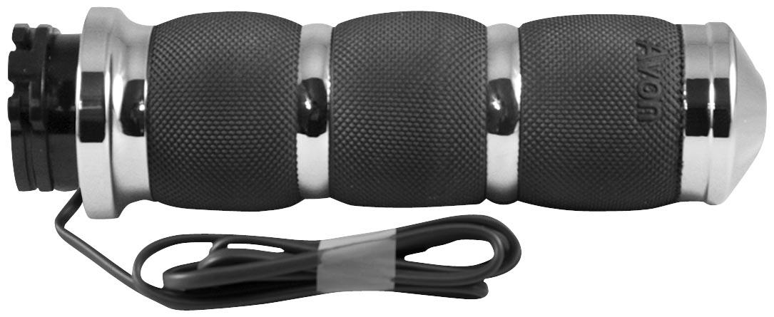 Air Cushioned Heated Grips - Chrome