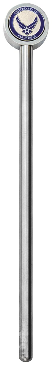13in. Stainless Steel Flag Pole with Topper - Air Force