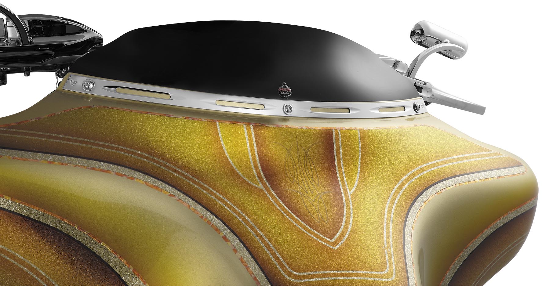 Deep Cut Fairing/Windshield Trim - Chrome