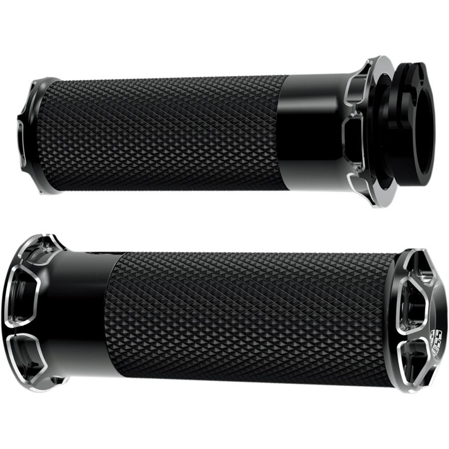 Fusion Series Grips - Beveled - Black