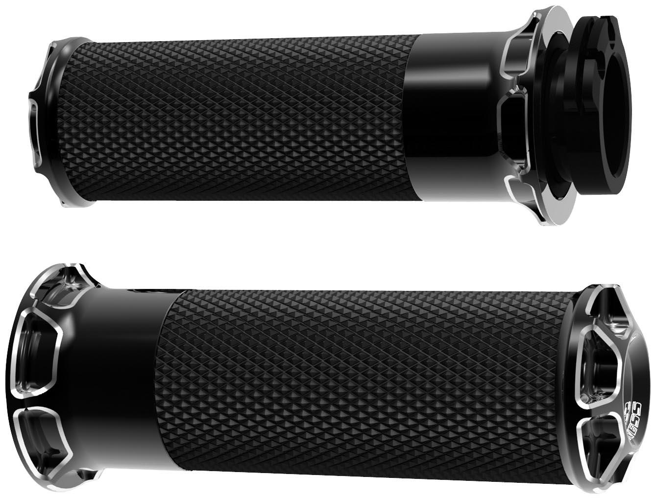 Fusion Series Grips - Beveled - Black