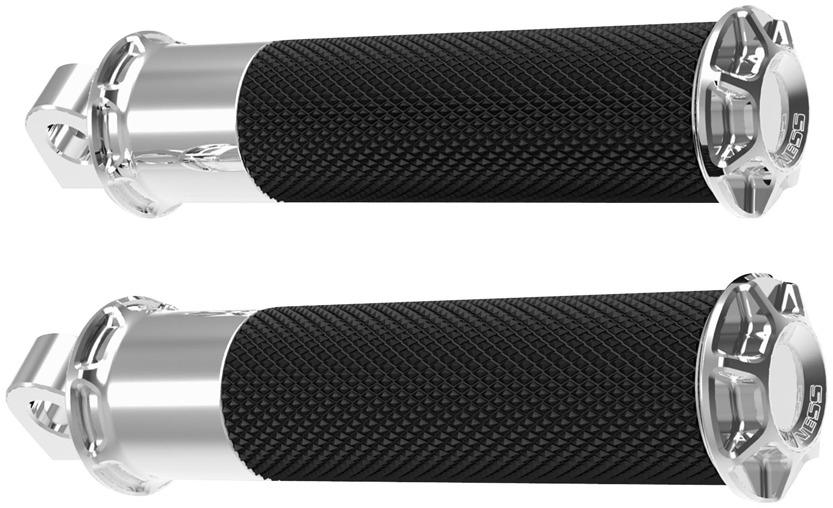 Fusion Footpegs - Bevelled - Chrome