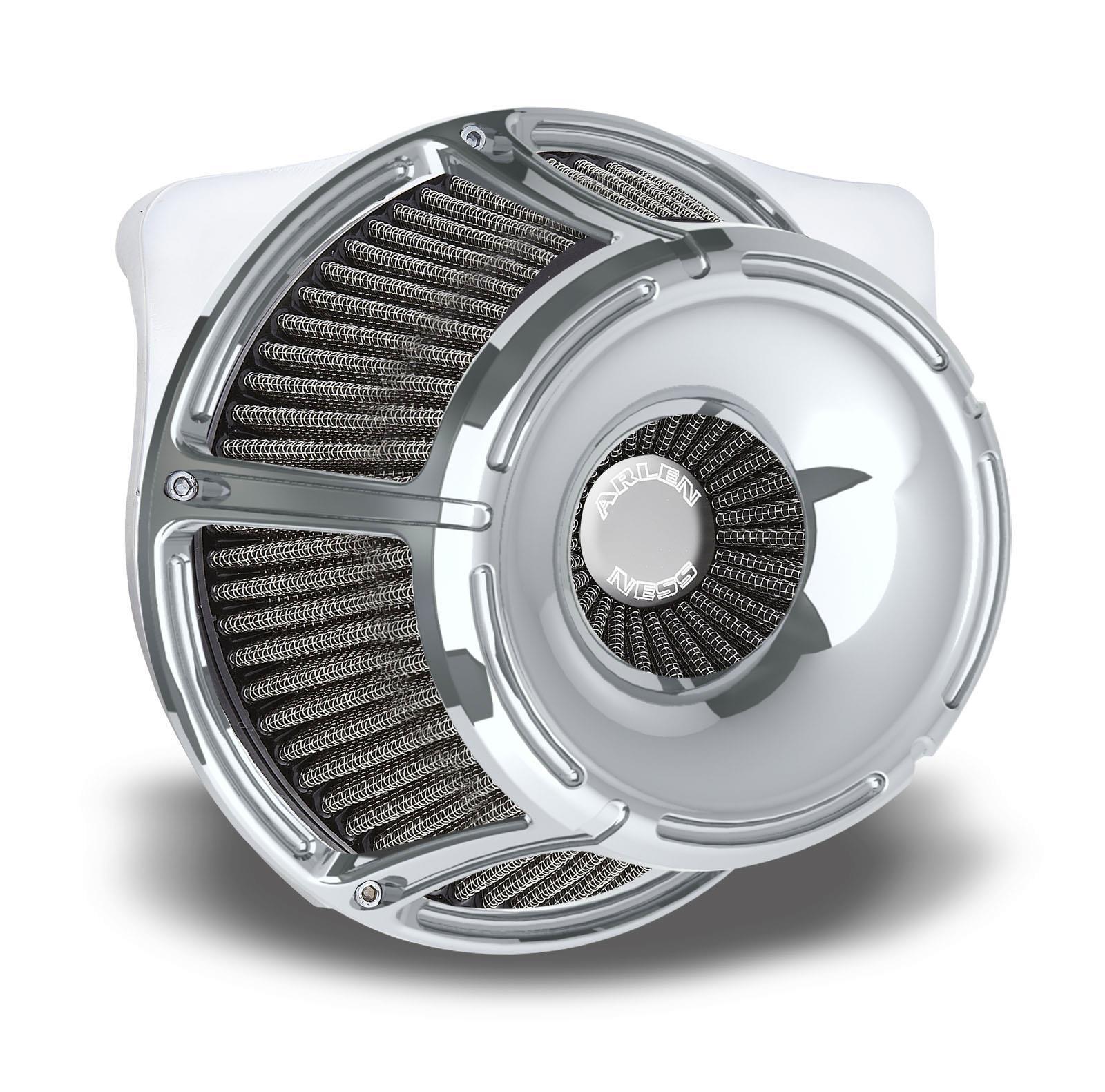 Inverted Series Air Cleaner Kit - Slot Track - Chrome
