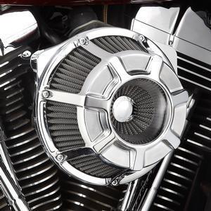 Inverted Series Air Cleaner Kit - Bevelled - Chrome