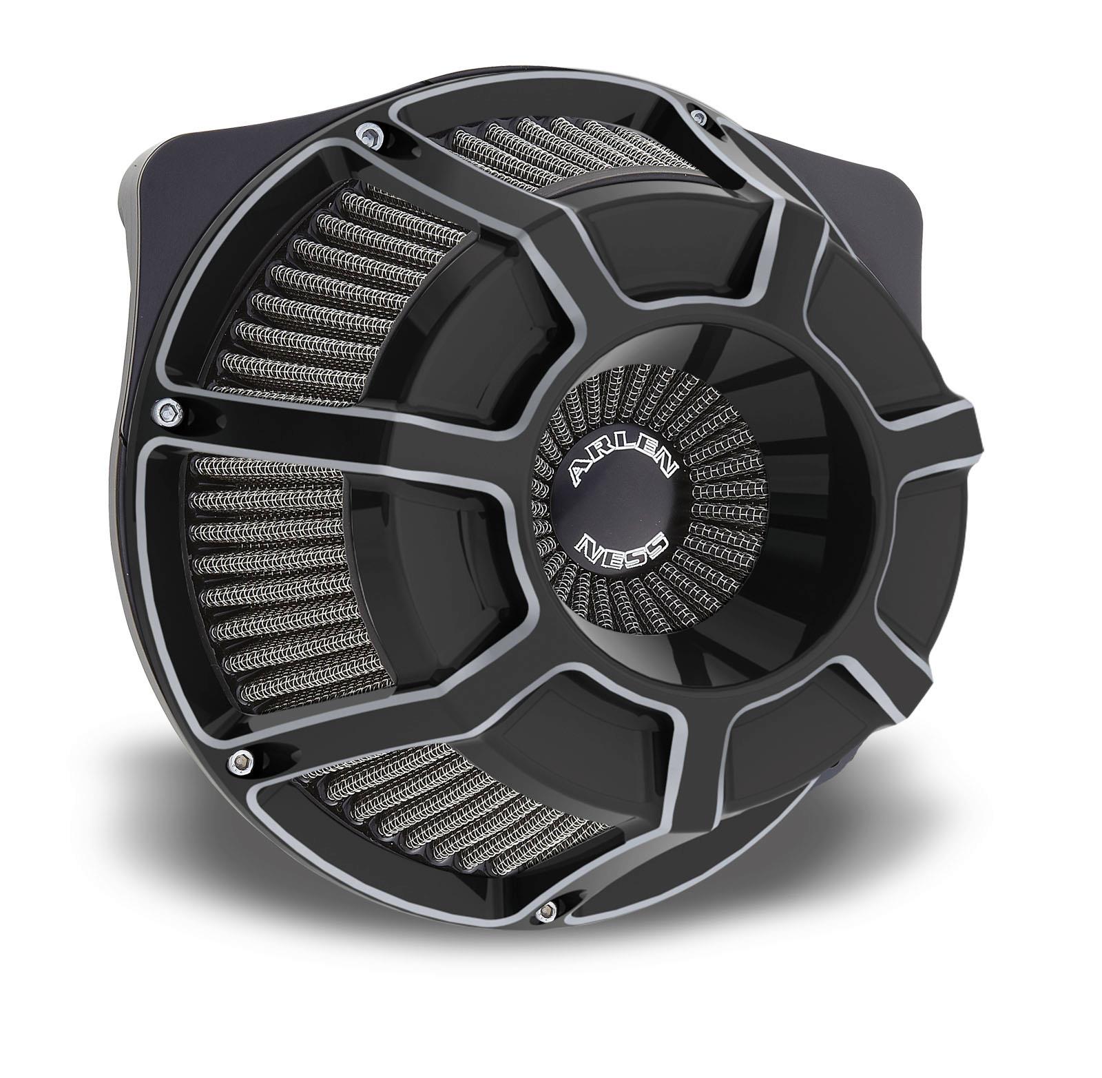 Inverted Series Air Cleaner Kit - Bevelled - Black