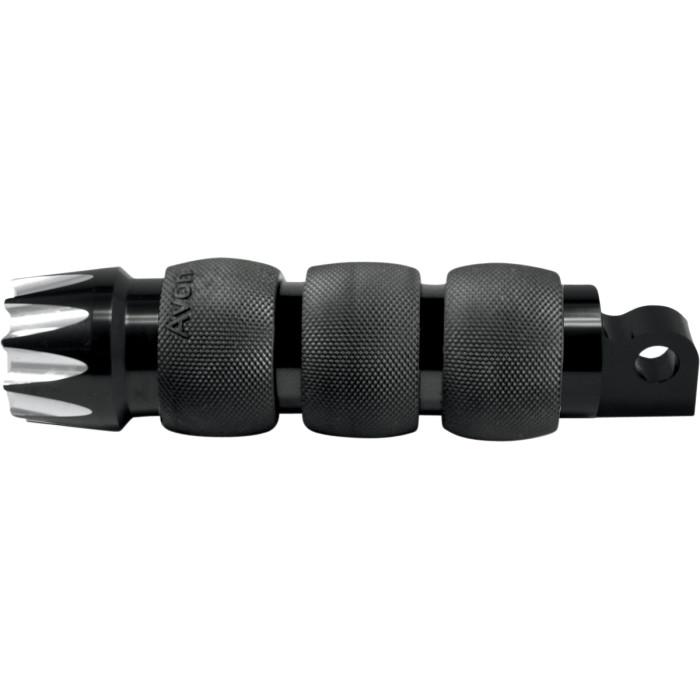Excalibur Air Cushioned Male-Mount Footpegs - Black Anodized
