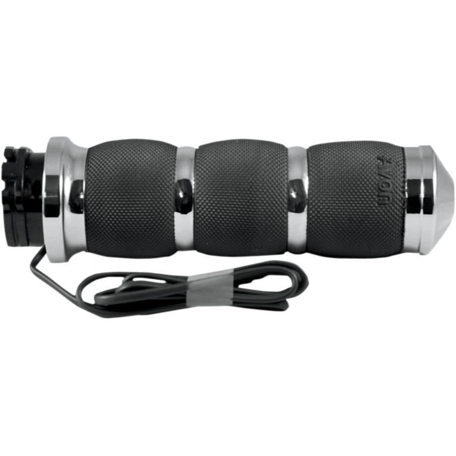 Air Cushioned Heated Grips - Chrome