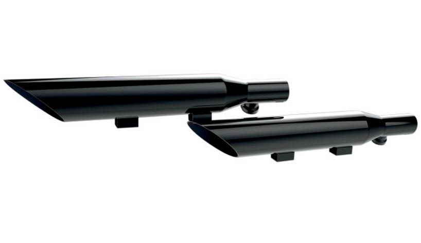 3in. HP-Plus Slip-On Mufflers - Slash-Down - Black