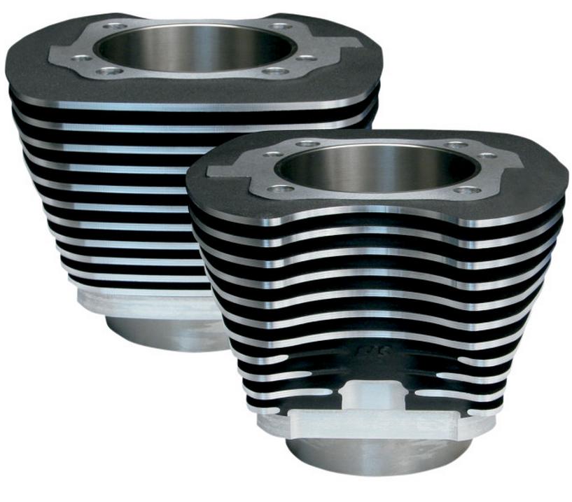 Big Bore 3 7/8in. Cylinders for 95in.,103in., and 106in. Kits - Black with Highlighted Fins