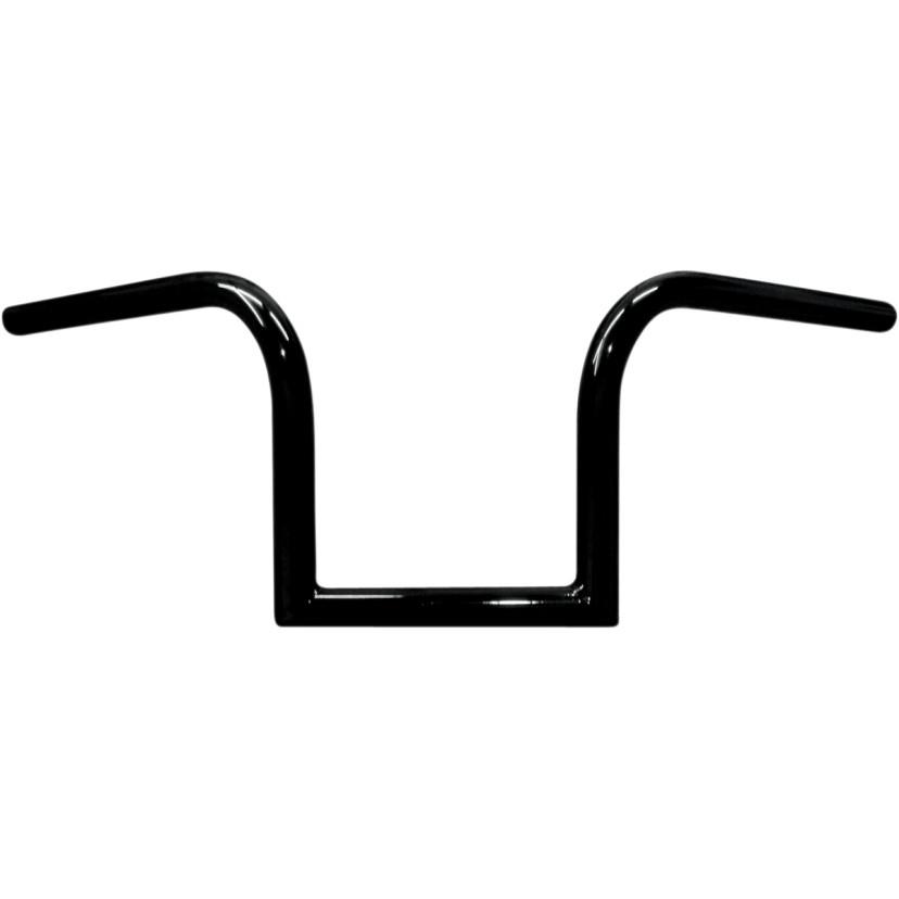 1in. Old School Bourbon Ape Hanger Handlebar - 8in. - Black Powdercoat